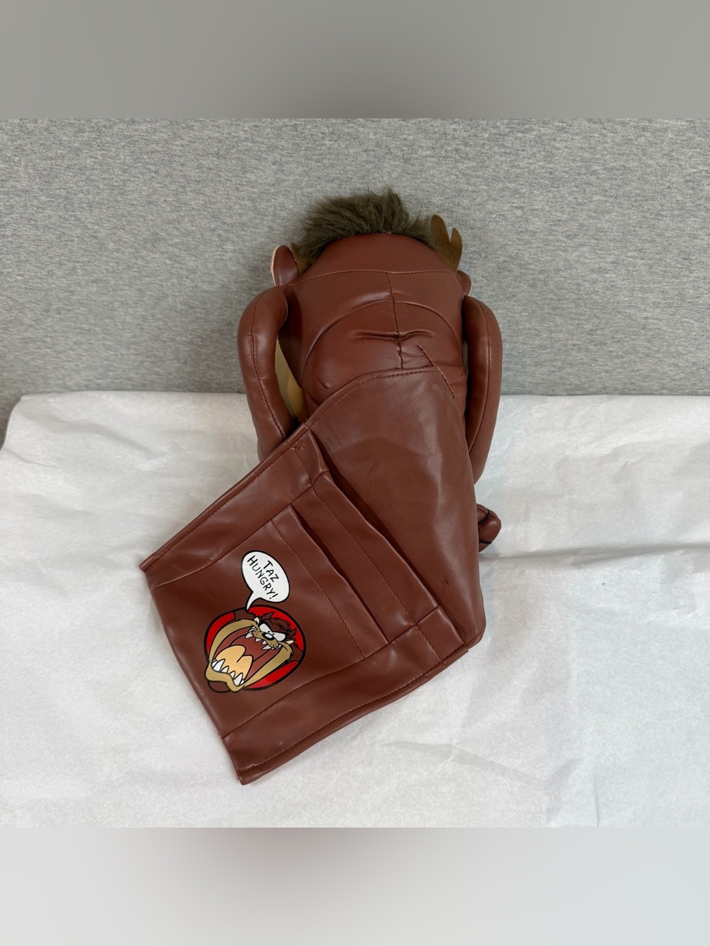 VTG TAZ the Tasmanian Devil TV Remote Control Holder Caddy Organizer Vinyl Plush - Picture 12 of 12